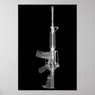 Poster AR-15 Écran à rayons X/scanner