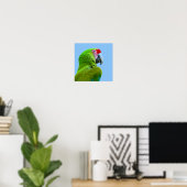Poster Ara Militaris Green Parrot (Bureau à domicile)