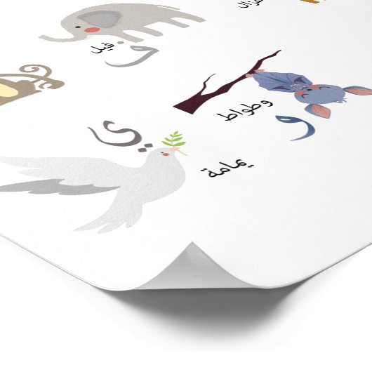 Poster arabe Alphabet (Coin)