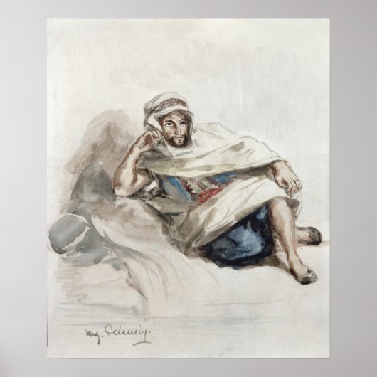 Poster Arabe assis (Devant)