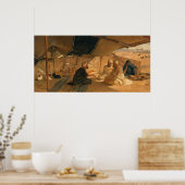 Poster Arabes dans le désert, 1871 (Cuisine)