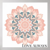 Poster Arabesque Mandala Art (Devant)