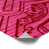 Poster Arabesque victorien, IDALIS - Claret (Coin)