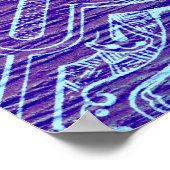 Poster Arabesque victorien, IDALIS - Lumière noire (Coin)