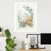 Poster "Arabesques chinois" de Jean-Baptiste Pillement (Bureau à domicile)