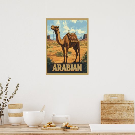 Poster Arabian Desert Adventure - Camel (Cuisine)