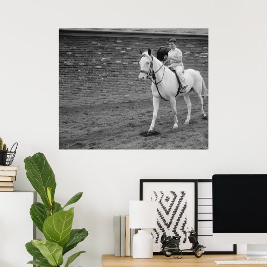 Poster Arabian vintage et Boy (Bureau à domicile)