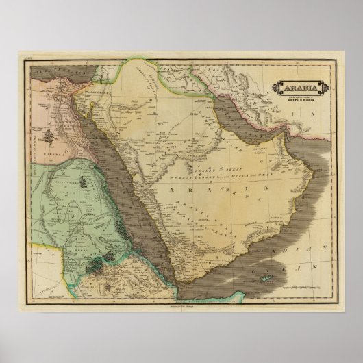 Poster Arabie, Egypte, Nubie (Devant)