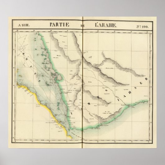 Poster Arabie saoudite, Asie 100 (Devant)