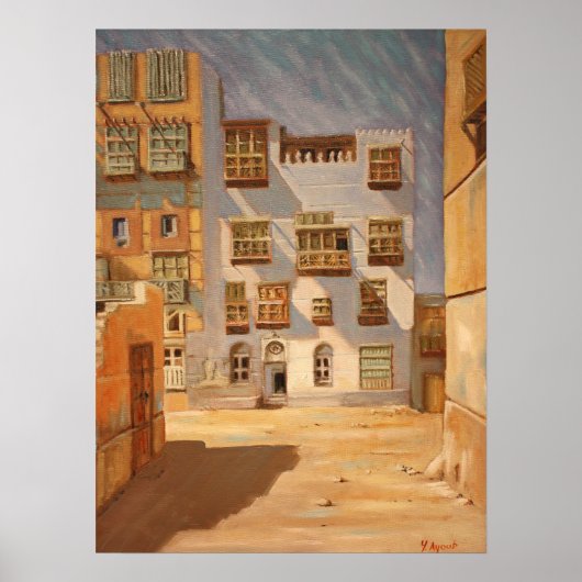 Poster Arabie Saoudite Jeddah Old Town 02 (Devant)