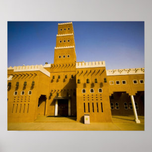 Poster Arabie saoudite, Riyad, Mosquée d'Al Diriya