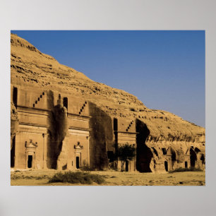 Poster Arabie saoudite, site de Madain Saleh, ancien 2