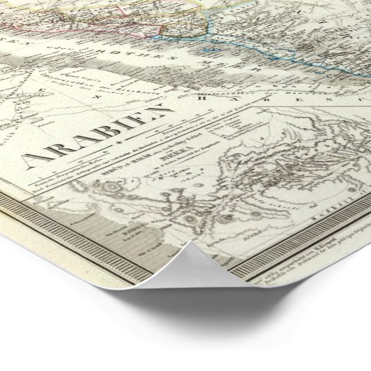 Poster Arabien - Péninsule arabique (Coin)