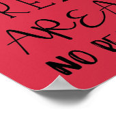 Poster Arachide rouge Zone libre Couleur personnalisée Au (Coin)