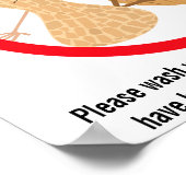 Poster Arachides et noix d'arbre Zone libre Aliments Alle (Coin)