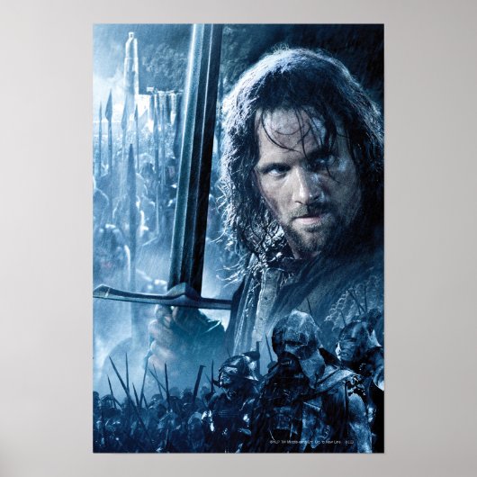 Poster Aragorn contre Orcs (Devant)