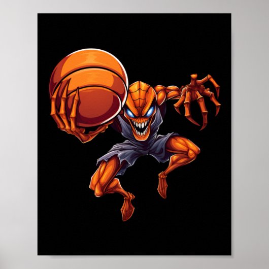 Poster Araignée de basket-ball (Devant)