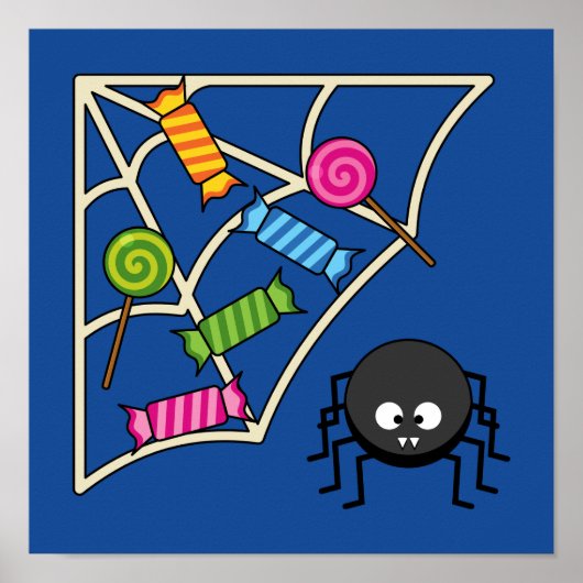 Poster Araignée de bonbons (Devant)