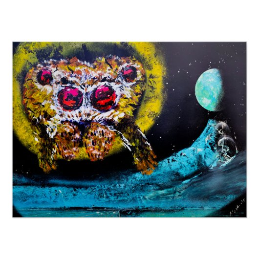 Poster Araignée de l'espace (Devant)
