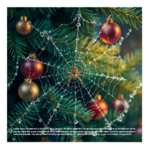 Poster Araignée de Noël