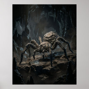Poster Araignée de pierre Grotte oubliée