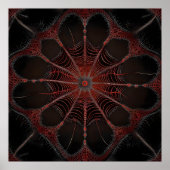Poster Araignée de Redback Fractal Art, (Devant)