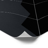 Poster Araignée d'Halloween en Spiderweb scène de nuit (Coin)