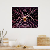 Poster ARAIGNÉE ET TOILE Rubis Rouge Pierre Noire (Cuisine)