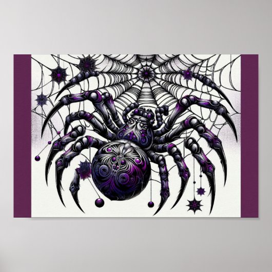 Poster Araignée gothique : Halloween Web of Intrigue (Devant)