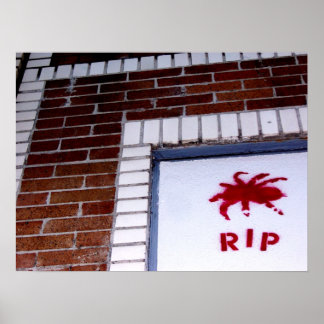 Poster araignée r.i.p.