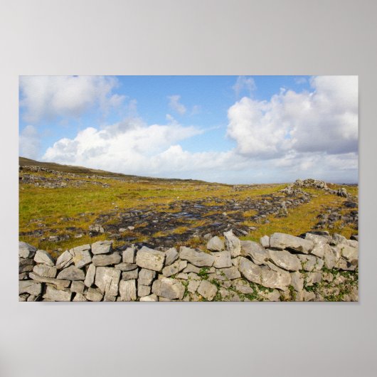 Poster Aran Island - Paysage rocheux 2 (Devant)