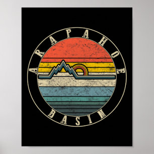 Poster Arapahoe Basin Colorado Ski de montagne Snowboard