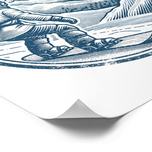 Poster Arapahoe Basin Snowboard Snowboard (Coin)