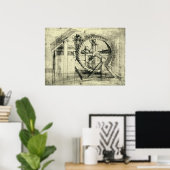Poster Arbalète à manège de Léonard de Vinci (Bureau à domicile)