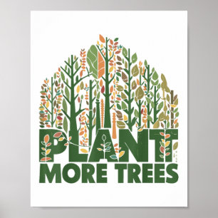 Poster Arbor Day Plante Plus d'arbres Arbor Day Jour des