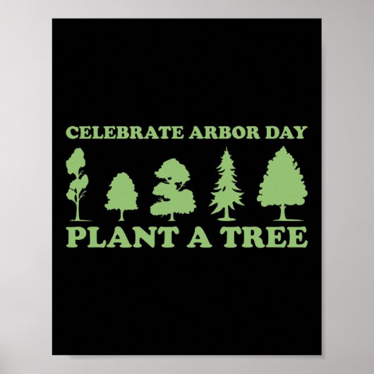 Poster Arbor Day Tree Care Plante Plus d'arbres (Devant)