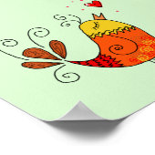 Poster Arborescence des boutons orange (Coin)