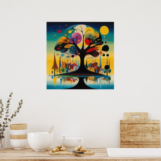 Poster Arboretum Ethereal - Design d'art mural imprimable (Cuisine)