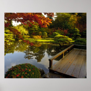 Poster Arboretum, Jardin Japonais, Seattle, Washington,