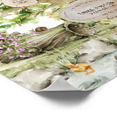 Poster Arbre à aquarelles familiales générationnelle | Pe (Coin)