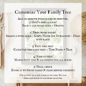 Poster Arbre à aquarelles familiales générationnelle | Pe