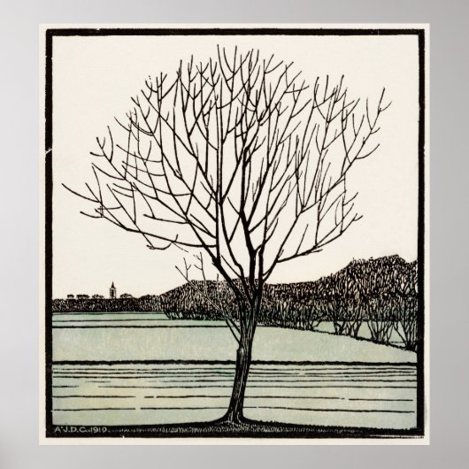 Poster Arbre à bald (Devant)