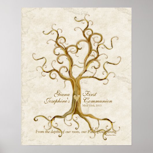 Poster Arbre à billes Racines pouce antique Pouce Récepti (Devant)
