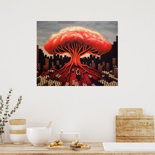 Poster Arbre à bombe atomique (Cuisine)