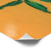 Poster Arbre à cendres, Feuille vert Art Floral Peinture (Coin)