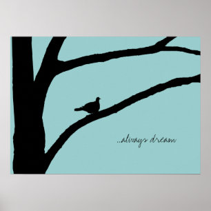 Poster Arbre à oiseaux