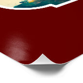 Poster Arbre à pin artistique | Joyeux Noël 2023 (Coin)