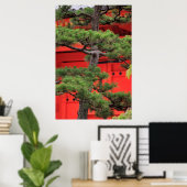 Poster Arbre à pins bonsai (Bureau à domicile)