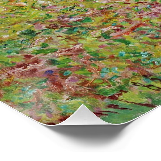 Poster Arbre à poires en fleurs - Claude Monet (Coin)