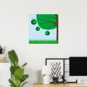 Poster Arbre à pomme verte (Bureau à domicile)